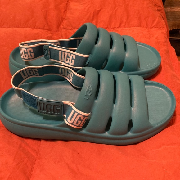 UGG Sandals, blue, very cute - Picture 3 of 4